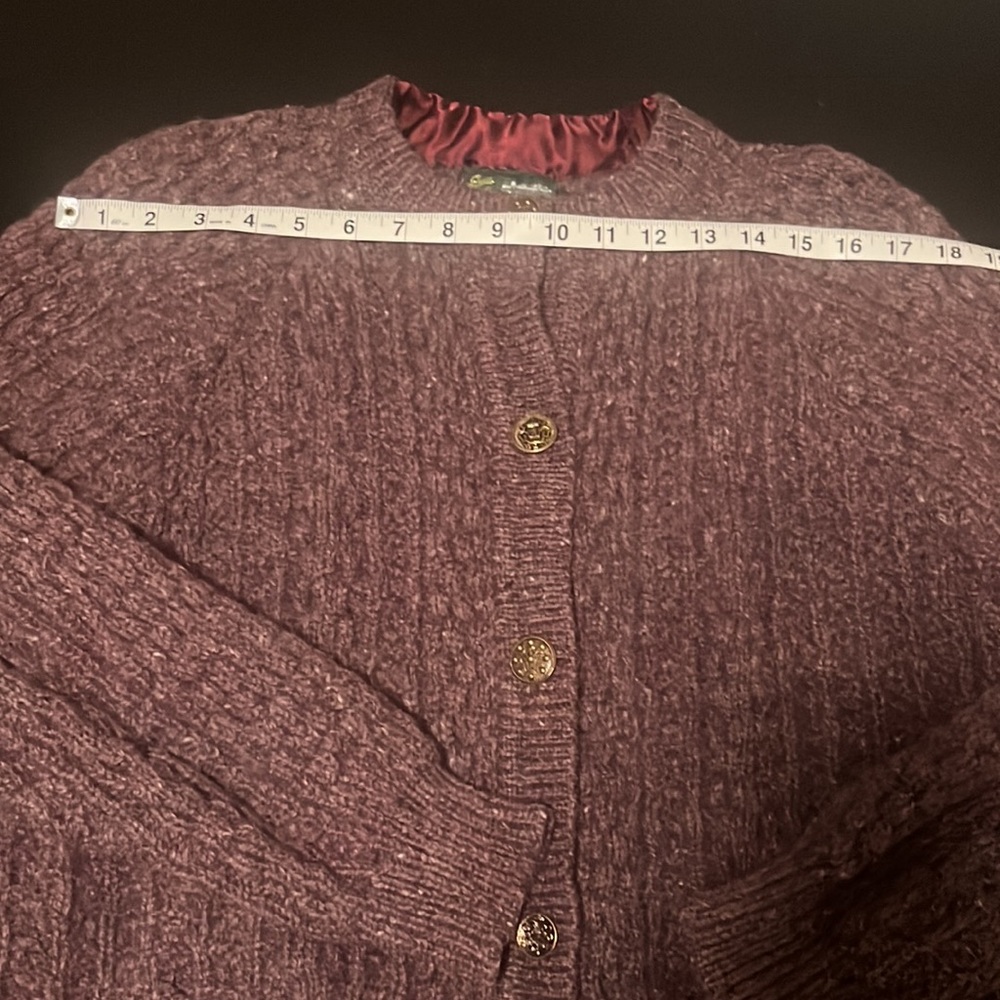vintage plum Irish Fisherman sweater